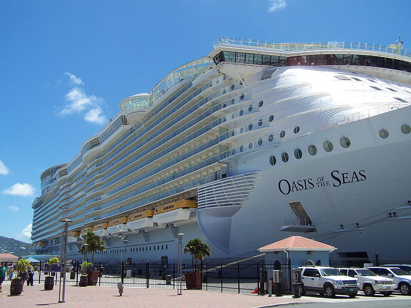 The Oasis of the Seas, the most massive cruise ship ever built