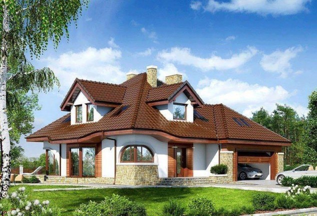 تصاميم فلل ومنازل من الخارج 2016 تصميمات بيوت مودرن (23)